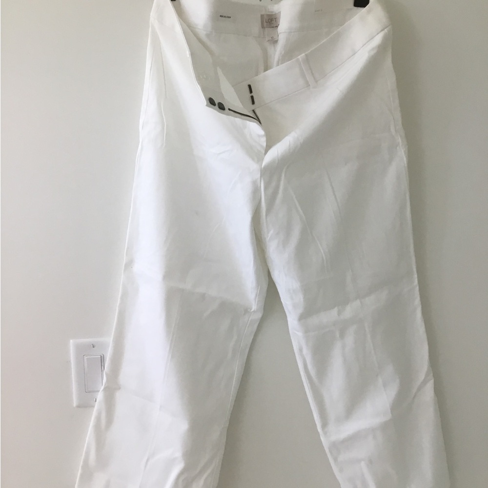 LOFT Women's White Trousers